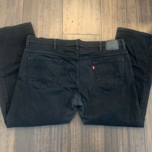 Levi's Men's 559 42x32 Black Relaxed Jeans (Act 46x30) Work Casual Jeans